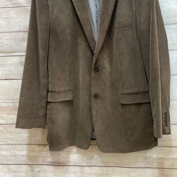 EXCELLENT CONDITION SADDLEBRED CORDUROY BLAZER IN BROWN - Picture 3 of 7